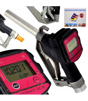 Pistolet do pompy paliwa z elektronicznym licznikiem LCD