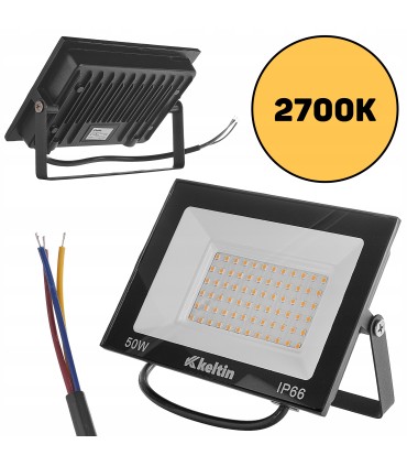 Naświetlacz LED 50W – barwa biała ciepła 2700K