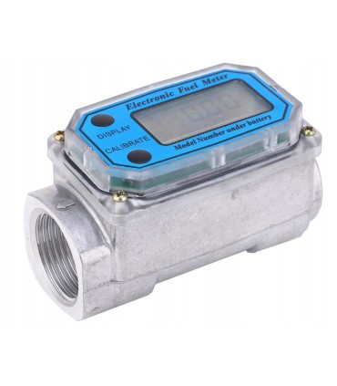 Uniwersalny licznik przepływu cieczy/paliwa LCD 1" (20)