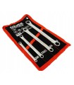 KLUCZE PŁASKIE OCZKOWE TORX 4 ELEMENTY E6-E24 PŁACHTA SOLIDNE TRWAŁE