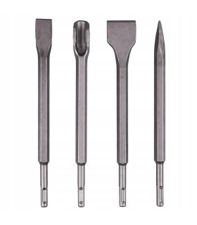 Dłuta do Kucia SDS Plus Zestaw 4 szt 14x250mm Punktak Bruzdownica Przecinak