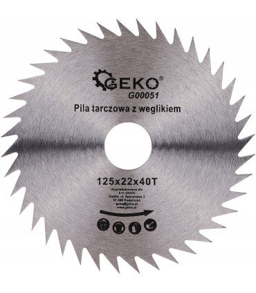 Tarcza do drewna 125x22x40T b/w