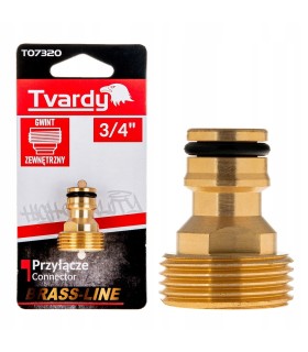 Przyłącze z gwintem zewnętrznym 3/4" BRASS-LINE (10/80)