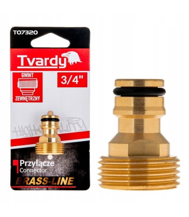 Przyłącze z gwintem zewnętrznym 3/4" BRASS-LINE (10/80)