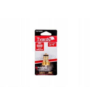 Przyłącze z gwintem zewnętrznym 3/4" BRASS-LINE (10/80)