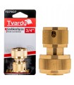 MOSIĘŻNA SZYBKOZŁĄCZKA OGRODOWA SZYBKOZŁĄCZE NA WĄŻ 3/4” TVARDY BRASS-LINE