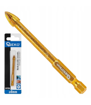 Wiertło do szkła i ceramiki HEX 8mm (500)