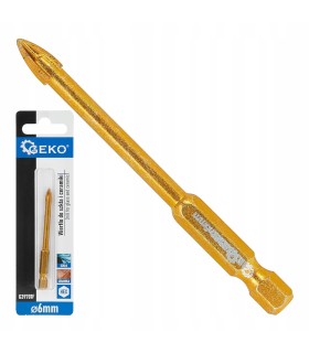 Wiertło do szkła i ceramiki HEX 6mm (500)