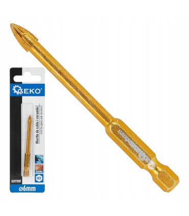 Wiertło do szkła i ceramiki HEX 6mm (500)