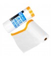 FOLIA MALARSKA TRANSPARENTNA ANTYCHLAP Z TAŚMĄ WASHI 110cm x 20m 16mm