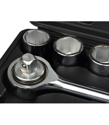 Zestaw kluczy nasad.21el.3/4" 6-kąt.19-50mm/czarna walizka/(2)
