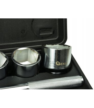 Zestaw kluczy nasad.21el.3/4" 6-kąt.19-50mm/czarna walizka/(2)
