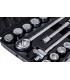 Zestaw kluczy nasad.21el.3/4" 6-kąt.19-50mm/czarna walizka/(2)