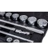 Zestaw kluczy nasad.21el.3/4" 6-kąt.19-50mm/czarna walizka/(2)