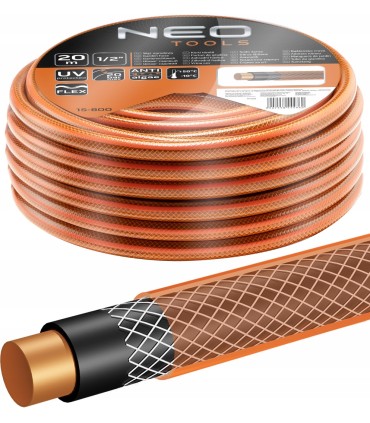 Wąż ogrodowy 1/2" x 20 m, 4-warstwowy NEO ECONOMIC