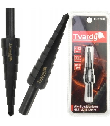 Wiertło stopniowe HSS M2 TiAlN 4-12mm (200)