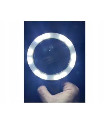 Lupa – szkło powiększające 88mm 10x 18LED (60)