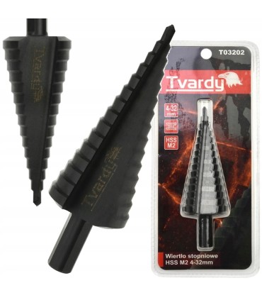 Wiertło stopniowe HSS M2 TiAlN 4-32mm (100)
