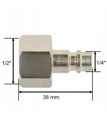 Szybkozłączka pneumatyczna 1/2" typ męski gw. wewnętrzny (500)