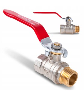Zawór kulowy 1/2" WZ DN15 z dławikiem – rączka (50)