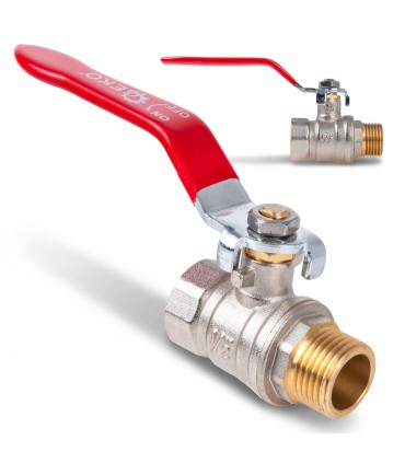 Zawór kulowy 1/2" WZ DN15 z dławikiem – rączka (50)