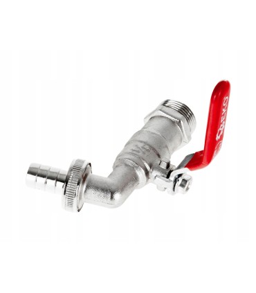 Zestaw – kran 3/4" z wyjściem na GZ 1" + wtyk na wąż 3/4" – mauser (50)