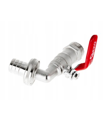 Zestaw – kran 3/4" z wyjściem na GZ 3/4" + wtyk na wąż 3/4" – mauser (50)
