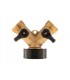 Rozdzielacz 2-drożny na kran GW3/4" x 2 GZ3/4" z zaworami kulowymi (10/60)