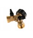 Rozdzielacz 2-drożny na kran GW3/4" x 2 GZ3/4" z zaworami kulowymi (10/60)