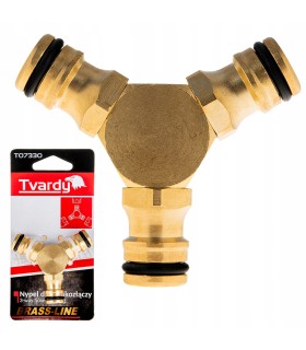 Trójnik do łączenia 3 szybkozłączy BRASS-LINE (10/80)