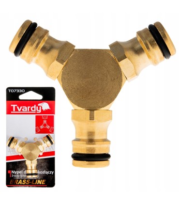 Trójnik do łączenia 3 szybkozłączy BRASS-LINE (10/80)