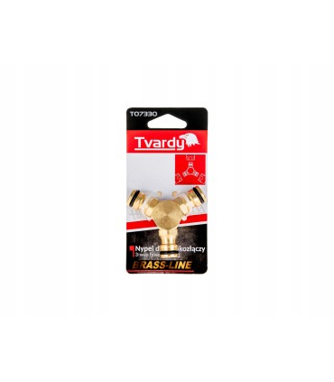 Trójnik do łączenia 3 szybkozłączy BRASS-LINE (10/80)