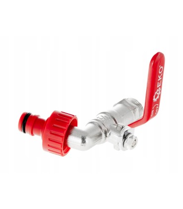 Zestaw – kran 1/2" z wyjściem na GZ 3/4" + nypel do szybkozłącza – mauser (50)