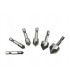 Zestaw pogłębiaczy do metalu 6,3-20,5mm 6szt. HEX (50)