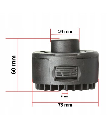 GŁOWICA Z ŻYŁKĄ PODKASZARKI 6mm