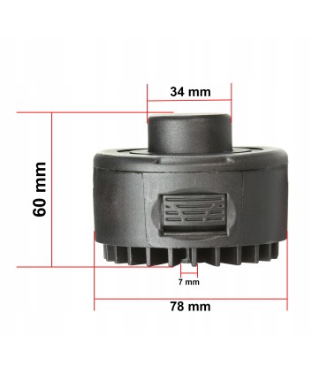 GŁOWICA Z ŻYŁKĄ PODKASZARKI 7mm