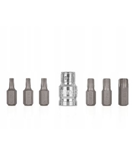 7el. zestaw końcówek wkrętakowych TORX T25-T55 (10/100)