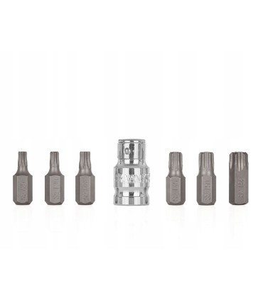 7el. zestaw końcówek wkrętakowych TORX T25-T55 (10/100)