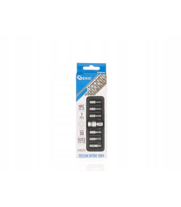 7el. zestaw końcówek wkrętakowych TORX T25-T55 (10/100)