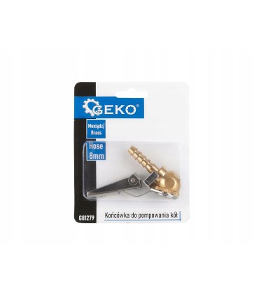Końcówka do pompowania kół – mosiężna na zatrzask 8mm (25/250)