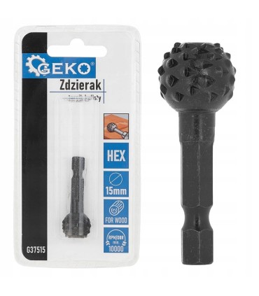 Zdzierak – tarnik kulisty do drewna 15mm HEX (50/250)