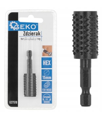 Zdzierak – tarnik cylindryczny do drewna 15mm HEX (50/250)