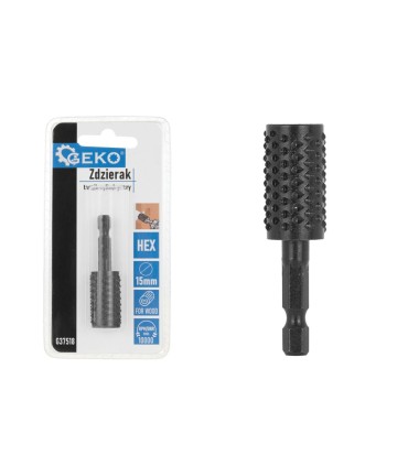 Zdzierak – tarnik cylindryczny do drewna 15mm HEX (50/250)