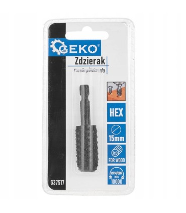 Zdzierak – tarnik półokrągły do drewna 15mm HEX (50/250)