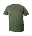 VILS T-shirt bawełniany ciemnozielony M