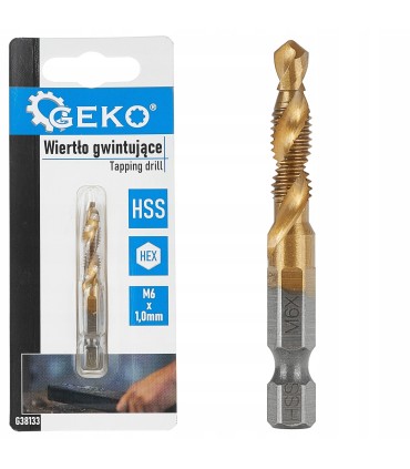 Wiertło gwintujące HSS M6 x 1,0mm HEX (50/250)