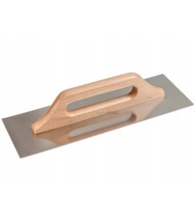 Paca nierdzewna uchwyt drewniany 380 mm   gładka