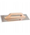 Paca nierdzewna uchwyt drewniany 380 mm  8x8