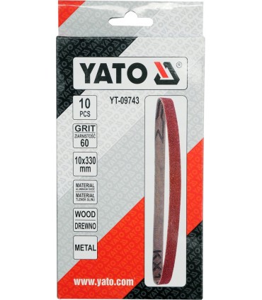 TAŚMA ŚCIERNA BEZKOŃ. 10SZT P60 10X330MM