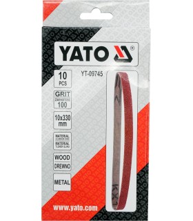TAŚMA ŚCIERNA BEZKOŃ 10SZT P100 10X330MM